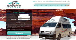 Desktop Screenshot of bonito-camper.com