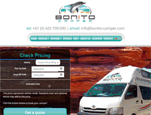 Tablet Screenshot of bonito-camper.com